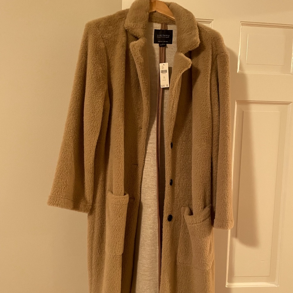 NWT ANTHROPOLOGIE FAUX FUR COAT